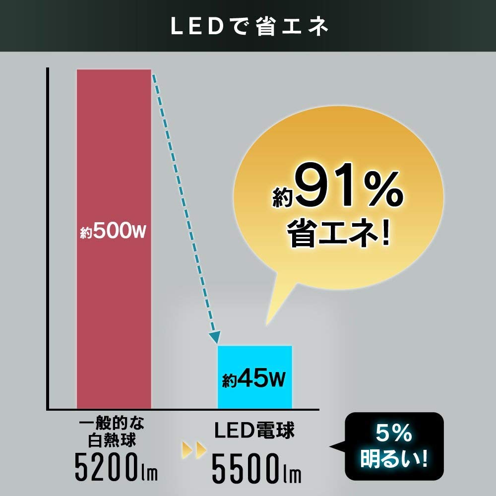 IRIS OHYAMA Floodlight Replacement Bulb, IndoorOutdoor Use, Wide Beam, Daylight, E39 Base, 100V, 500W Equivalent, LDR45D-H-E39