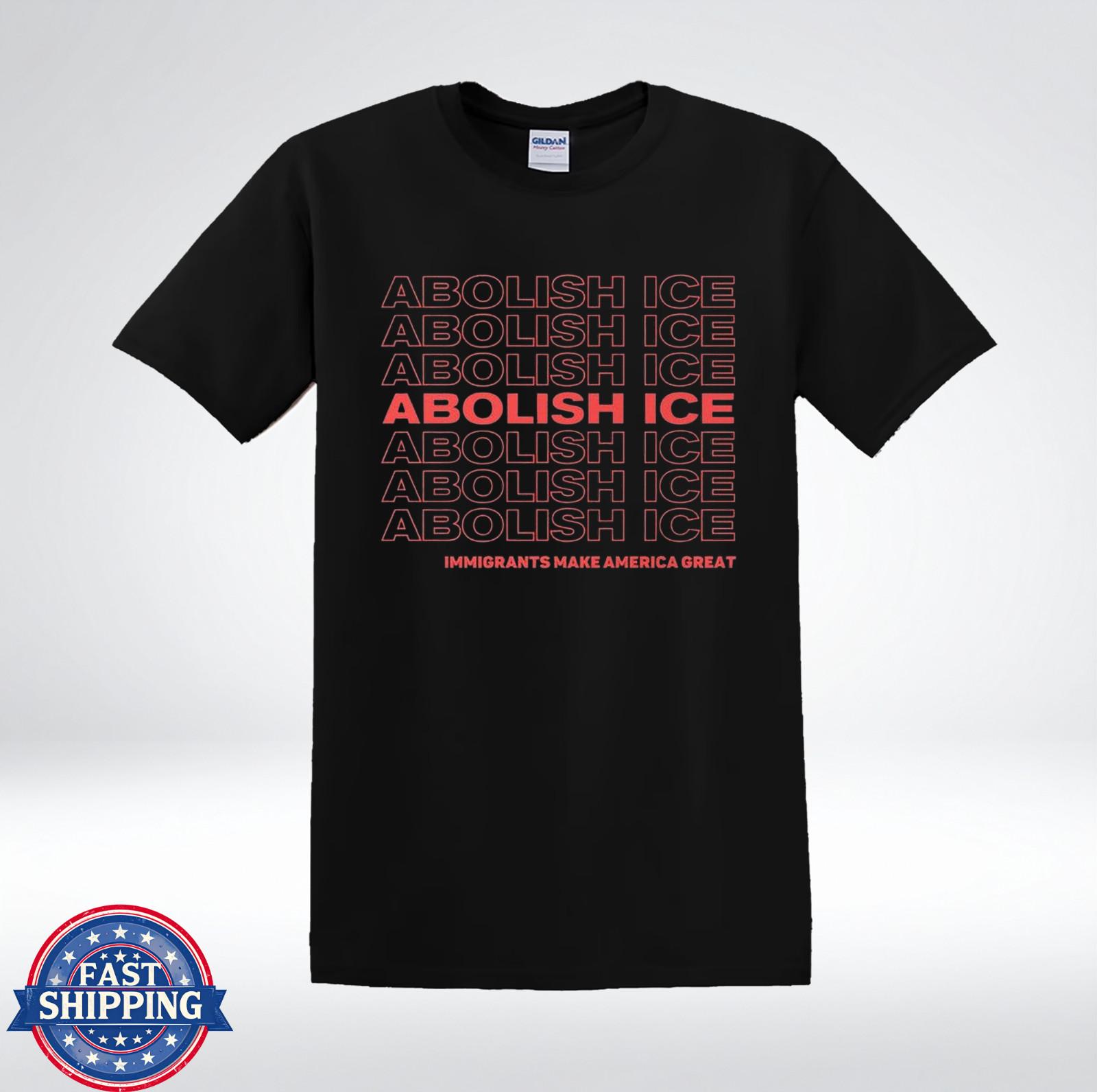 Abolish ICE Political Activism Statement Graphic T-Shirt S