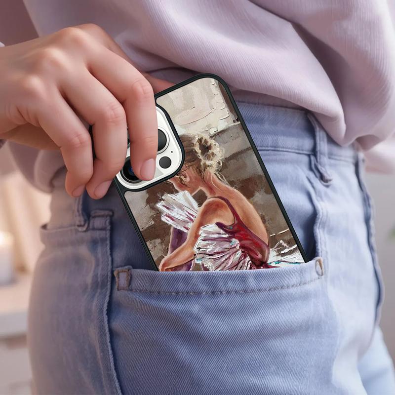 Ballet Dance Girl Ballerina Art Phone Case For iPhone 17 Air 15 16e 14 13 Pro Max Coque 12 11 Pro Max PLUS cover
