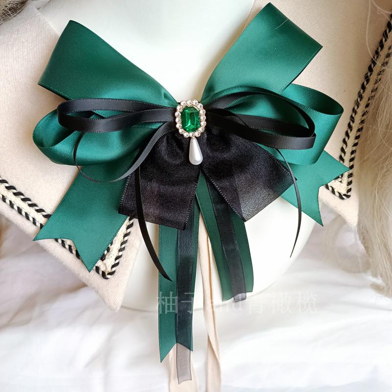 Dark Lolita Bow Hairpin Lolita Hair Accessories Hairclip Headgear Cos Collar Flower Hatsune Cosplay Accessories
