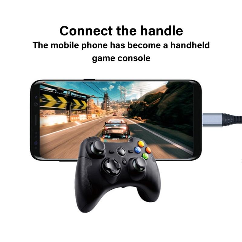 USB OTG Adapter USB C To USB3.0 OTG Adapter For Androids Smartphones Fast Data Transfer With Durability Nylon Braide Cable