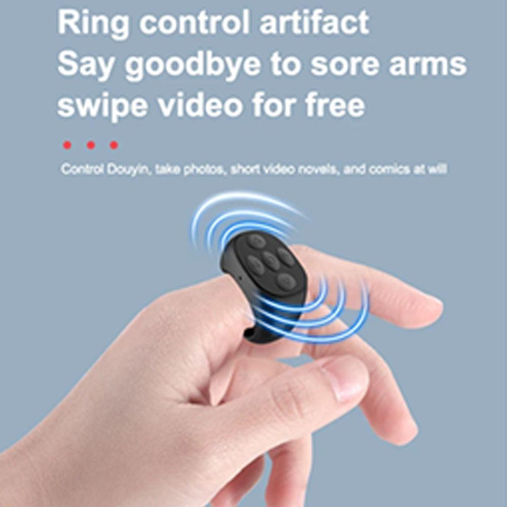 Finger Scroller Bluetooth Remote Ring Wireless Remote Page Turner for Mobile Phone