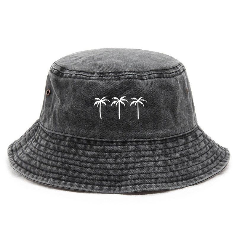 Customize Cotton Washed Bucket Hat Vintage Fishing Hat for Men Women Sun Protection Outdoor Beach Vacation Cap  Outdoor Sun Hat