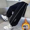 Boys' Autumn-Winter 2025 Plush Cotton Sweatpants - Thickened, Long, Sports Style
