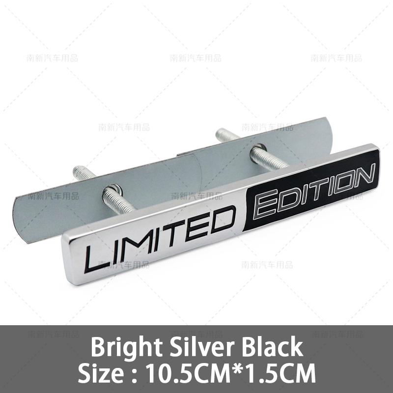 Metal Limited Car Front Grill Emblem Stickers Rear Trunk Badge Decal For Jeep Wrangler Grand Cherokee Dodge SRT Challenger