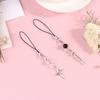 Trendy Mobile Phone Chain Women Sweet Cool Heart Cross Pendant Phone Strap Lanyard Keychain