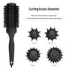 Ceramic Hair Styling Brush with Nylon Bristles - Heat-Resistant Curling Brush