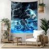 Football Messi Handwoven Tapestry Rustic Farmhouse Made For Studio Wall Balcony Living Room Four Seasons Boho Decor Gift For New Home