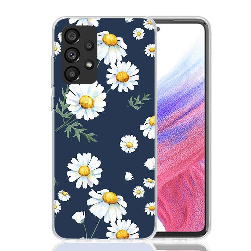 Daisy Daisies Art Floral Phone Case For Samsung Galaxy A13 A14 A15 A16 A53 A54 A55 A56 A33 A34 A35 A36 A23 A24 A25 A26 A05S A04S