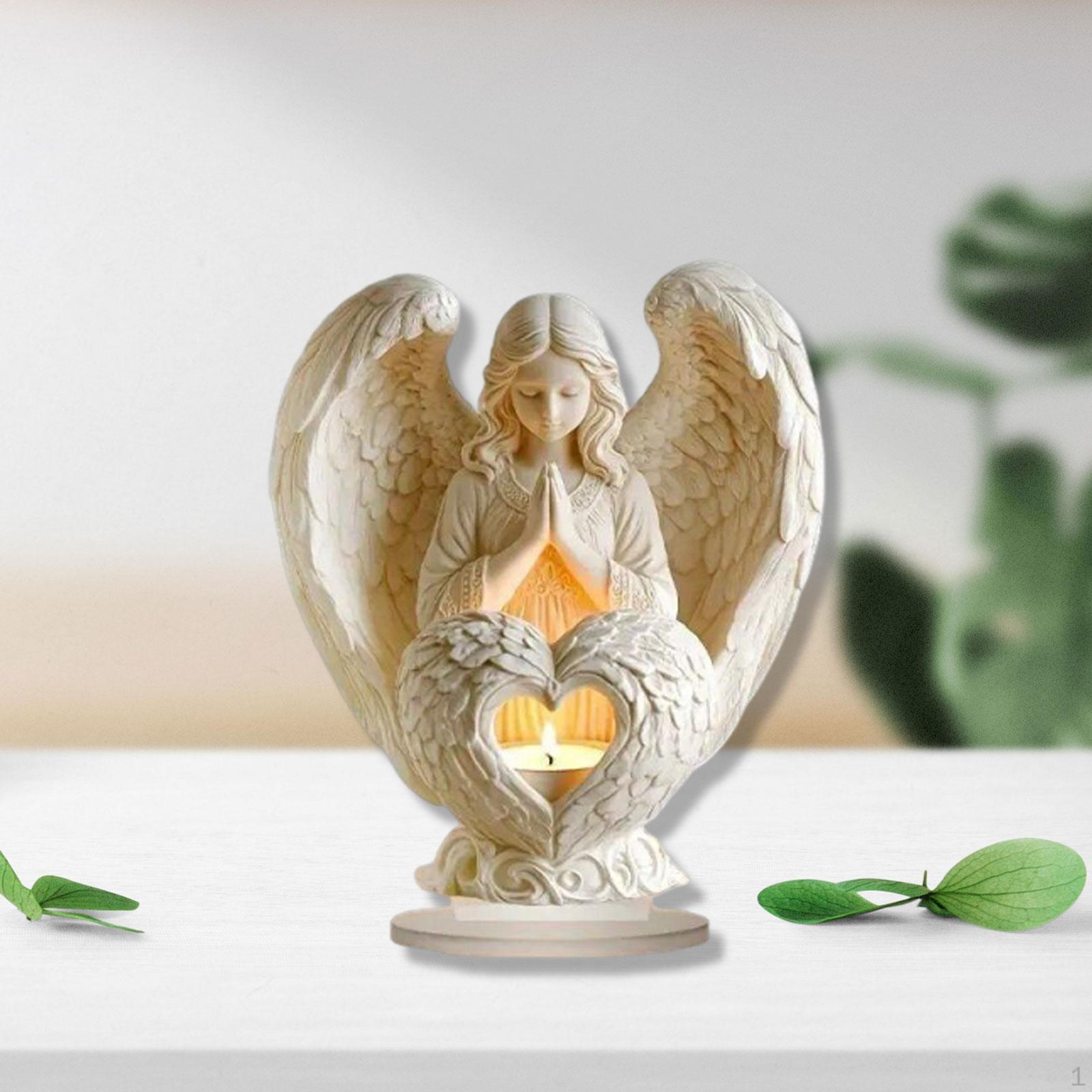 

2D Flat Acrylic Angel Tabletop Ornament for Living Room Festival Bookshelf