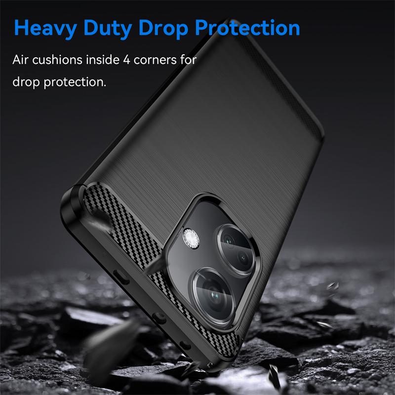 For Cover OnePlus Nord CE 3 5G Case For OnePlus Nord CE 3 5G Anti-knock Silicone Carbon Fiber Case For OnePlus Nord CE 3 5G Case