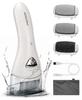 PRITECH Electric Callus Remover USB Rechargeable with LED Powerful Callus Hard Skin Callus Heel Callus Removal [2-Speed, 3-Roller] Light, File,