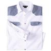 Atlas For Men Mens Western Contrast Panel Shirt