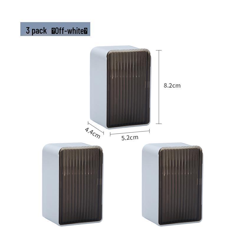 Wall-Mounted Flip-Top Toothpick Holder - Creative Plastic Design for Home and Restaurant