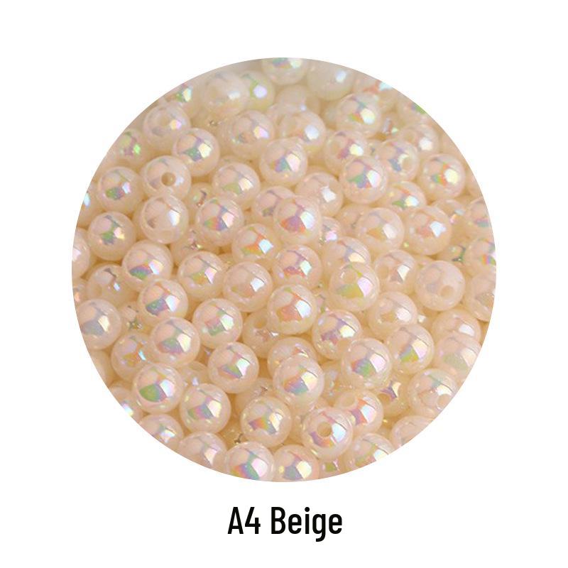 Iridescent AB Color Bubble Beads – Handmade for DIY Bracelets, Wedding Dress Accessories, and Imitation Pearls