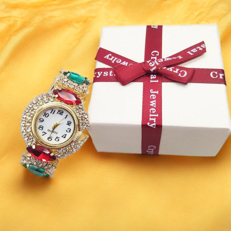 Stylish Women's Quartz Watch & Bracelet Set - Elegant & Popular Accessories