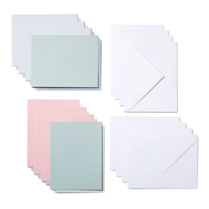 8 Adhesive Cards and Envelopes Pastel - Cricut