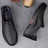 Fashion Genuine Leather Slip On Loafers New Men Casual Leather Moccasins Driving Shoes Design Casual Leather Soft Bottom Flats