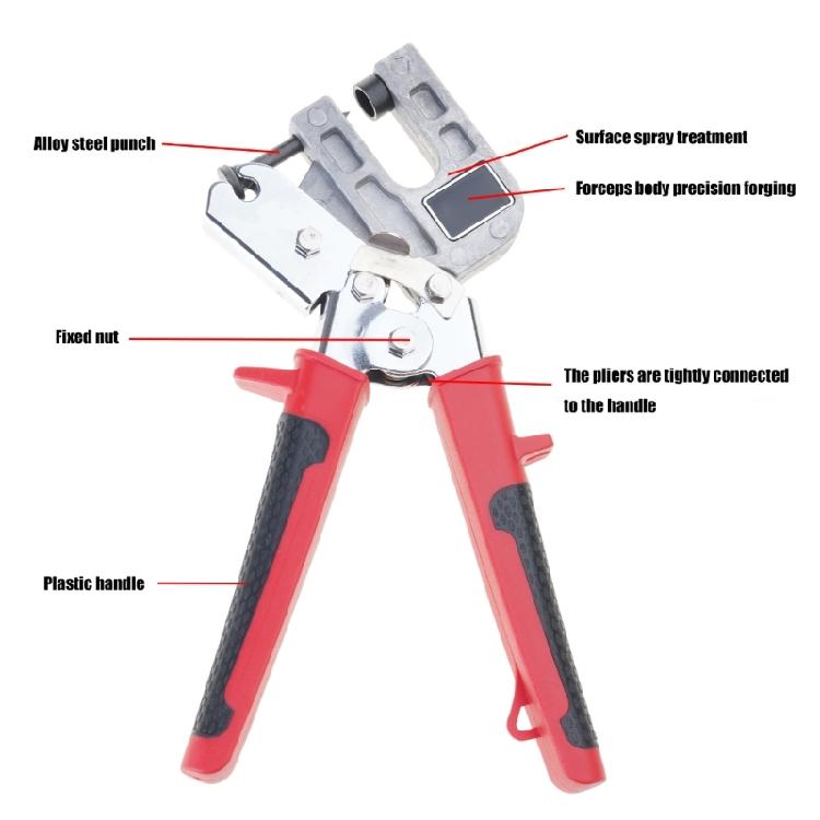 Multifunctional Metal Bolt Crimping Pliers Punch Lock Tool for Professional Drywalls and Plasterboard Craft Projects