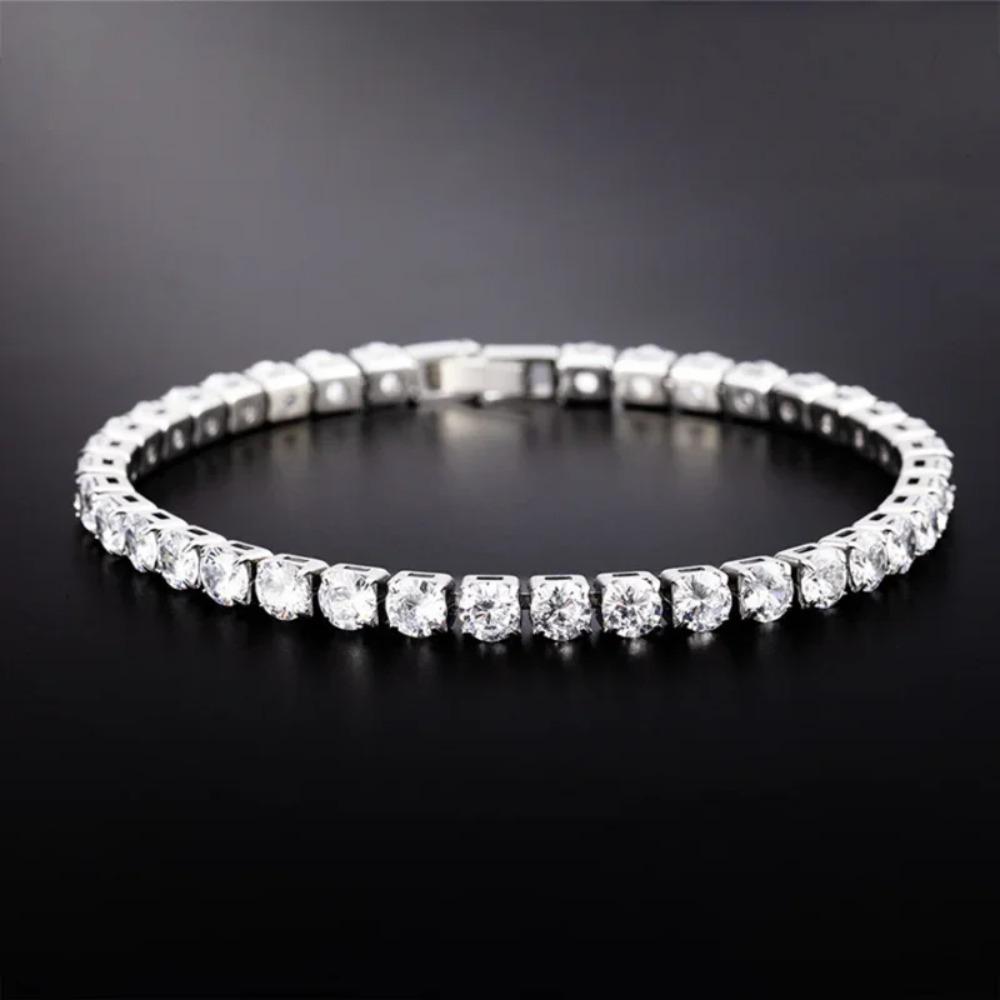 Tennis Bracelet Iced Out Chain Bracelets For Women Men Silver Color Men Bracelet Chain Homme Jewelry