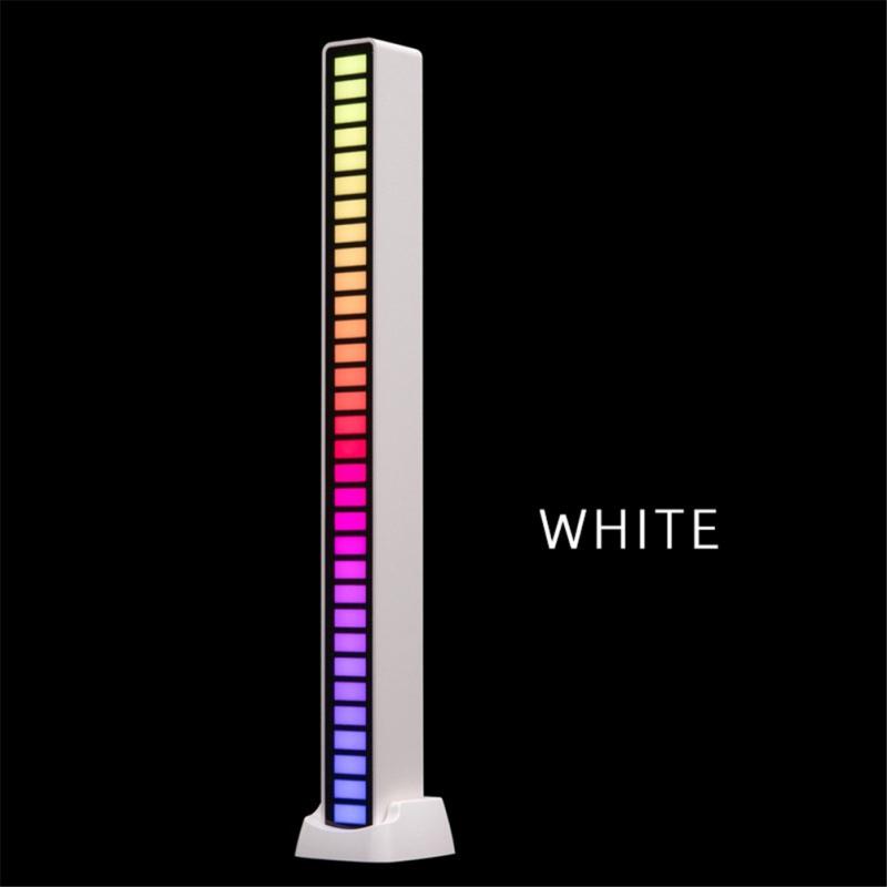 Metal Led Symphony Rhythm  Light Rgb Sound Control Atmosphere Strip Lamp Stress Relief Desktop Party
