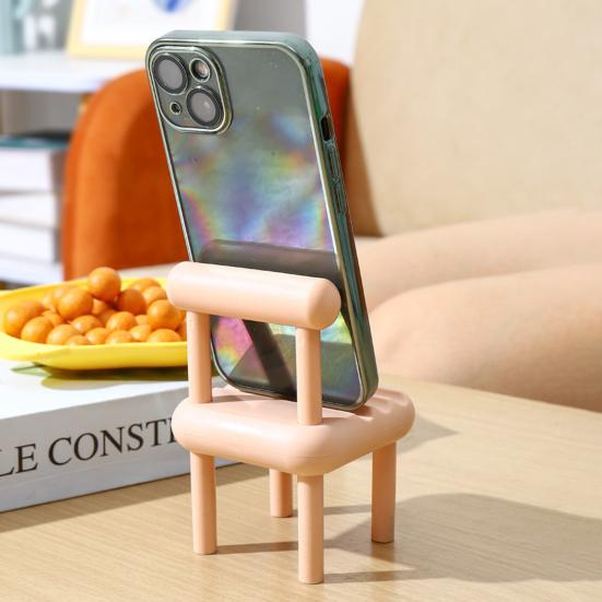 Telefonhalter Drei Rillen Morandi Verarbeitung Glatte, einfache Kanten Nicht zum Verblassen der Farben Design Desktop-Dekor