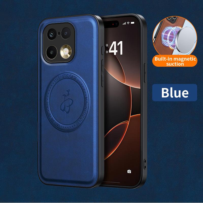 Wireless Charging Magnetic Case for Realme 16 Pro 5G 16 Pro+ Plus Protective Cover PU Leather Hard Back Shell Coque