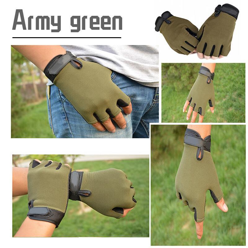 Cycling Gloves Half Finger Children Adult Men Women Anti Slip Breathable Tactical Motorcycle Glove For Sports Shooting Hunting