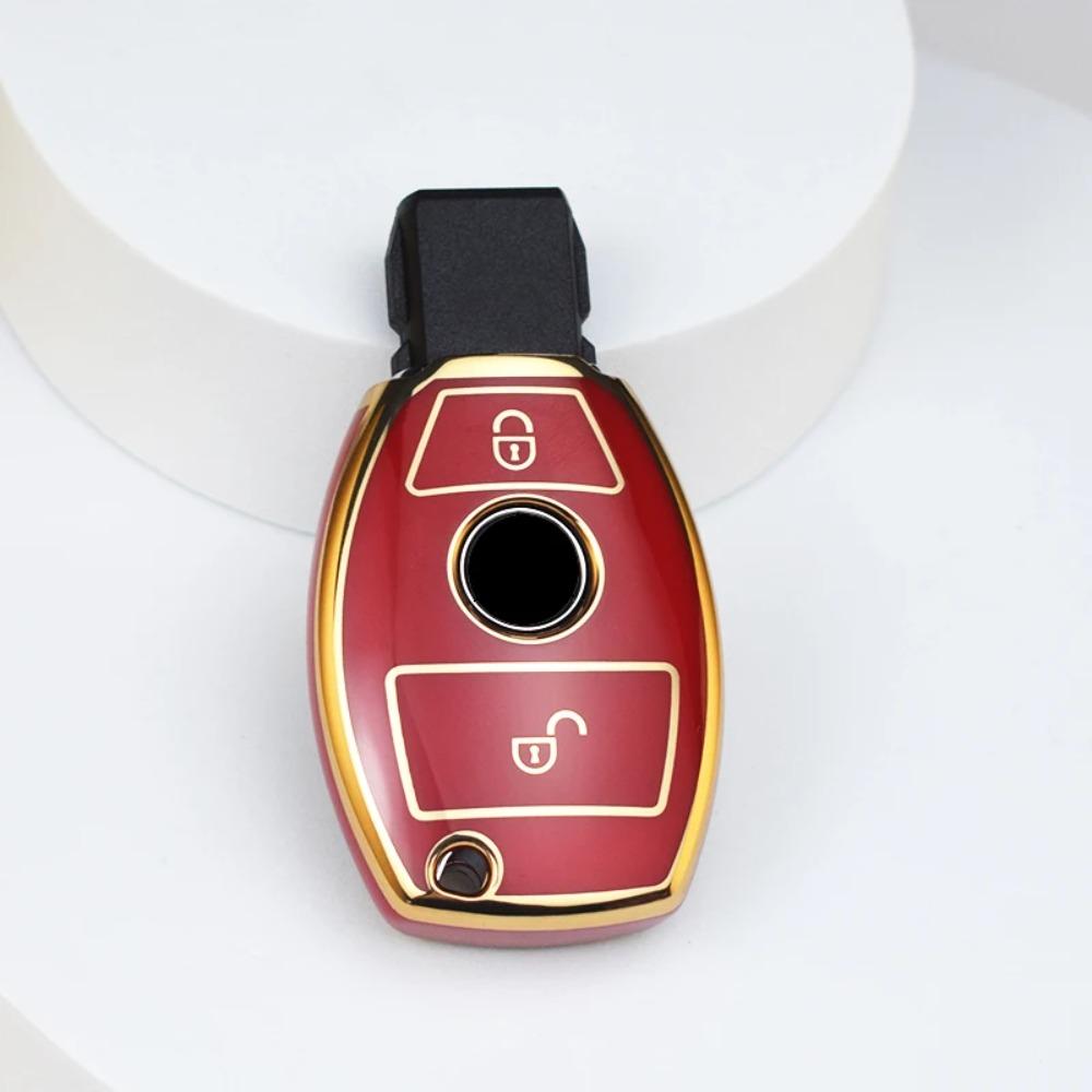 Car Key Case Cover Key Bag Accessories for Mercedes Benz A B C S Class AMG GLA CLA GLC W176 W221 W204 W205 Shell Fob Keychain