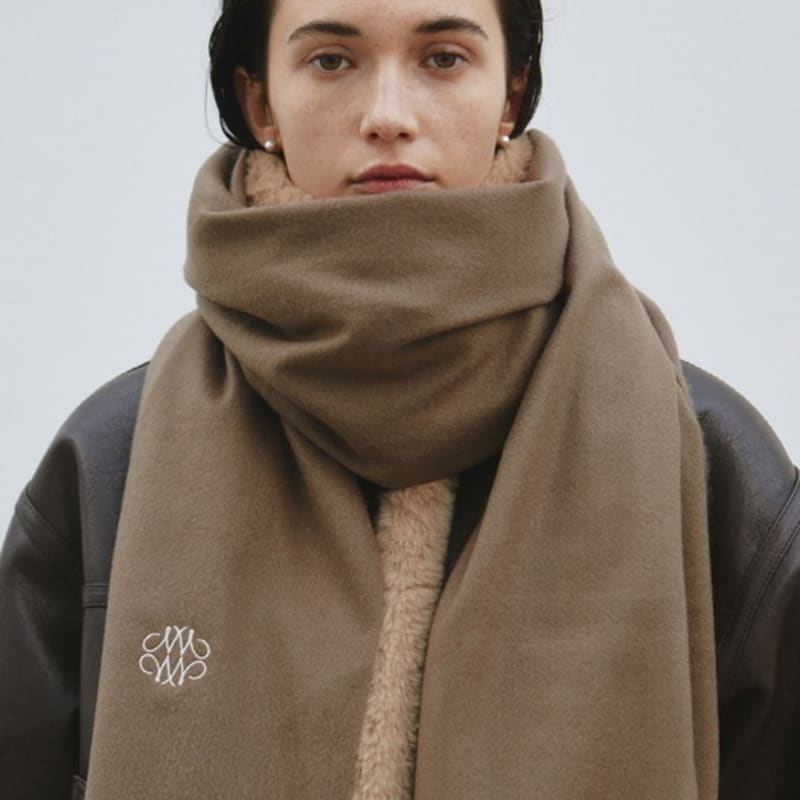 NICK&NICOLE NICOLE PREMIUM MUFFLER_BROWN