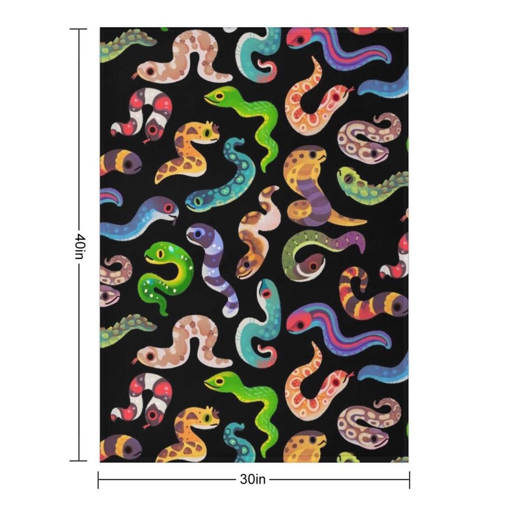 Serpent Day Throw Blanket Large Comforter Bed Covers Hair Blankets
