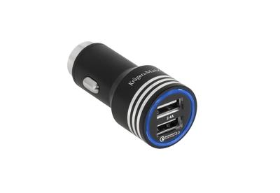 Car Charger 2xUSB 5V/2.4A Quick Charge 3.0 Kruger&Matz