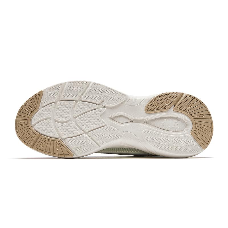 Anta Pulse Comfortable Lightweight Versatile Thick Sole Height Increasing Non-Slip Low-Top Casual Shoes Women sneaker Ivory 122628851-1