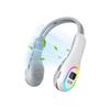 Bladeless Neck Fan Bladeless Neck Fan Cooling Wearable Fan with LED Light Portable Personal Fan Air Conditioner Fan for Outdoor Camping