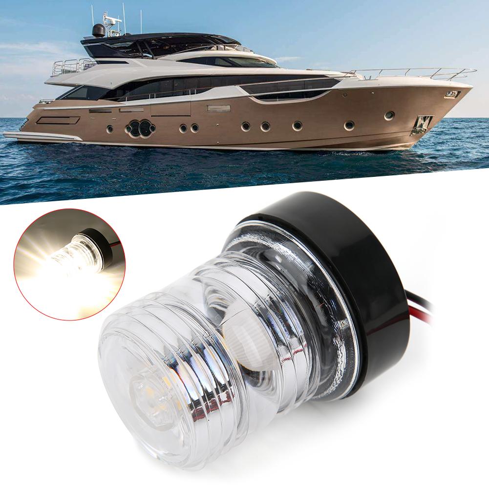 LED Signal Light 360 Degrees IP66 Protection 5W Lamp for Yacht Boat DC12V 24V