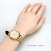 CASIO LTP-VT03GL-4B analog quartz ladies watch pale orange metallic x beige leather band overseas model
