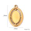 6pcs/lot Stainless Steel Charms Heart Round Irregular Blank Cabochon Pendant Base Diy Resin Cameo Jewelry Making