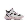 Li Ning Kids Sports Lifestyle Fashion Non-Slip Shock Absorption Rebound Warm Mid-Top Casual Shoes Kids Casual Shoes Black Standard-White YKCU224-4