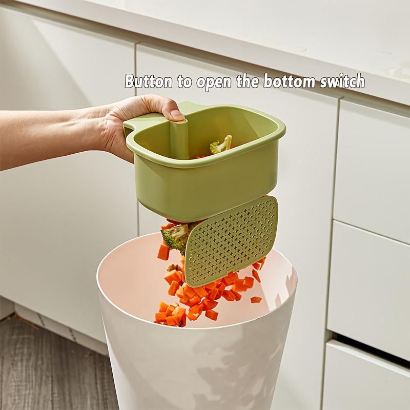 1pc Sink Drain Basket - Duty Hanging Drainer with Overflow Hole, Kitchen Sink Filter, Plastic Sink Strainer for Dishwashing, Prevents Clogs