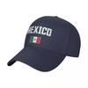 Baseballpet HET ZIT IN MIJN DNA Mexico Vlag Mexicaanse Fans Embleem Coole Fans Wilde Zonneklep Met Klep Verstelbaar Buiten Caps Unisex Dames