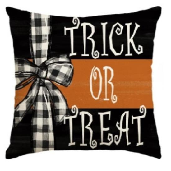 Halloween Throw Pillow Cover Car Ghost Pumpkin Cushion Cover Holiday Sofa Decoration Cushion Cover
