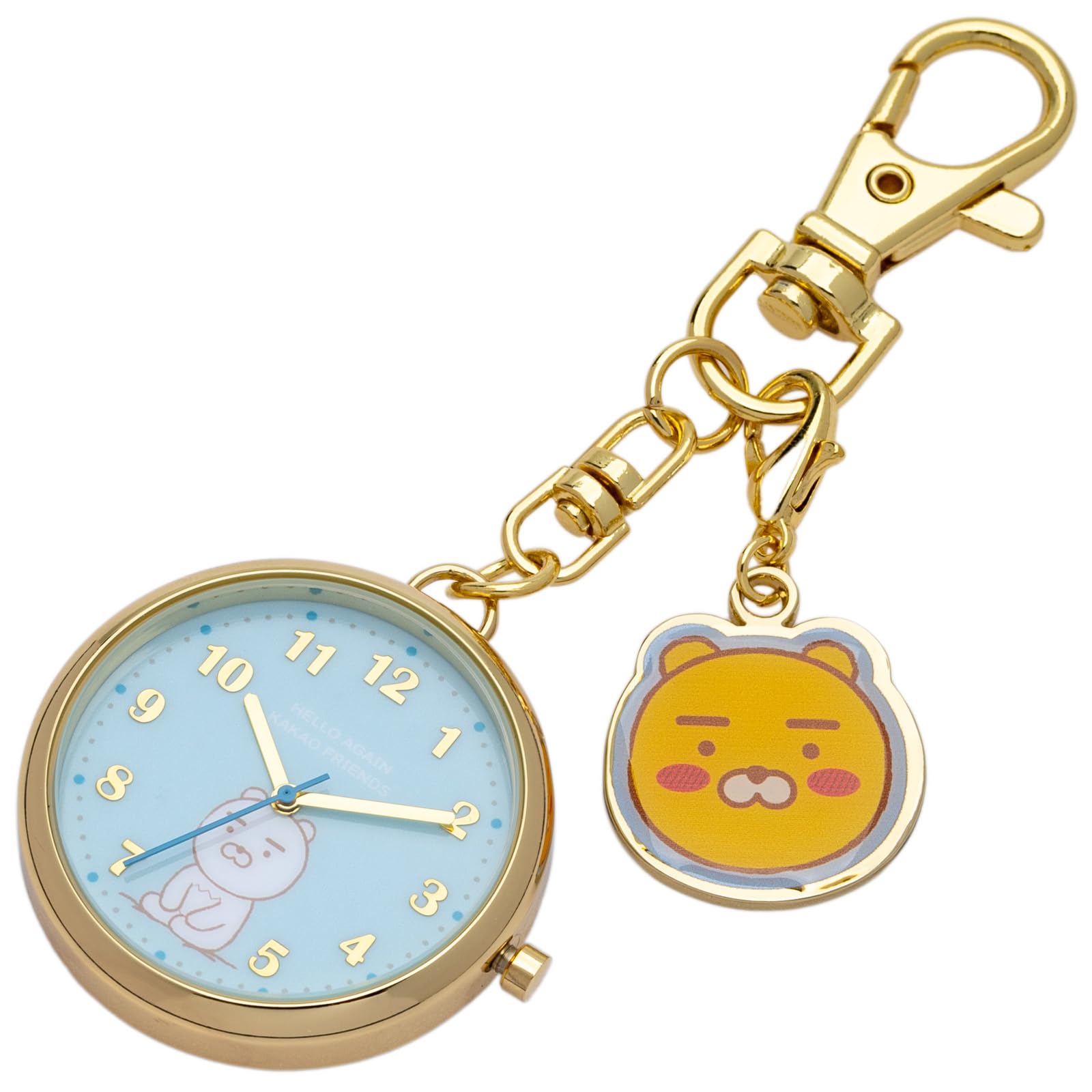 

Карманные часы-брелок аналоговые часы Kakao Friends Charm Keychain Watch J Ryan Blue [Fieldwork] женские KKO002-5