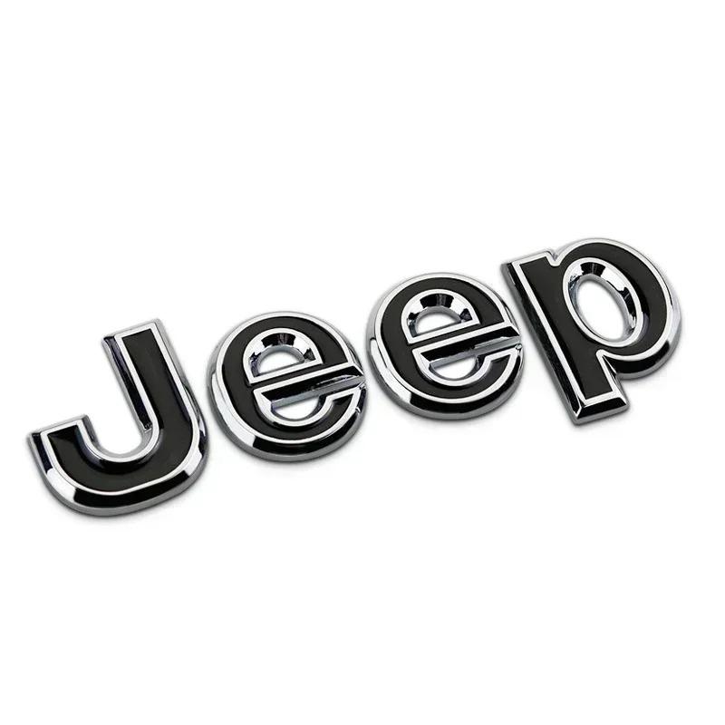 rvxb6 New Car Front Hood Emblem for JEEP Grand Cherokee Wrangler Renegade Patriot Liberty Compass Rear Trunk Side Badge Sticker Decals