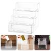 4-Layer Transparent Display Stand Desktop Business Card Box Dedicated Office Business Card Holder Desk Storage Box