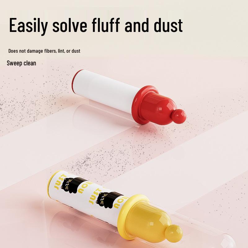 Portable Pet Lint Roller with Replaceable Paper Roll for Dust and Hair Removal