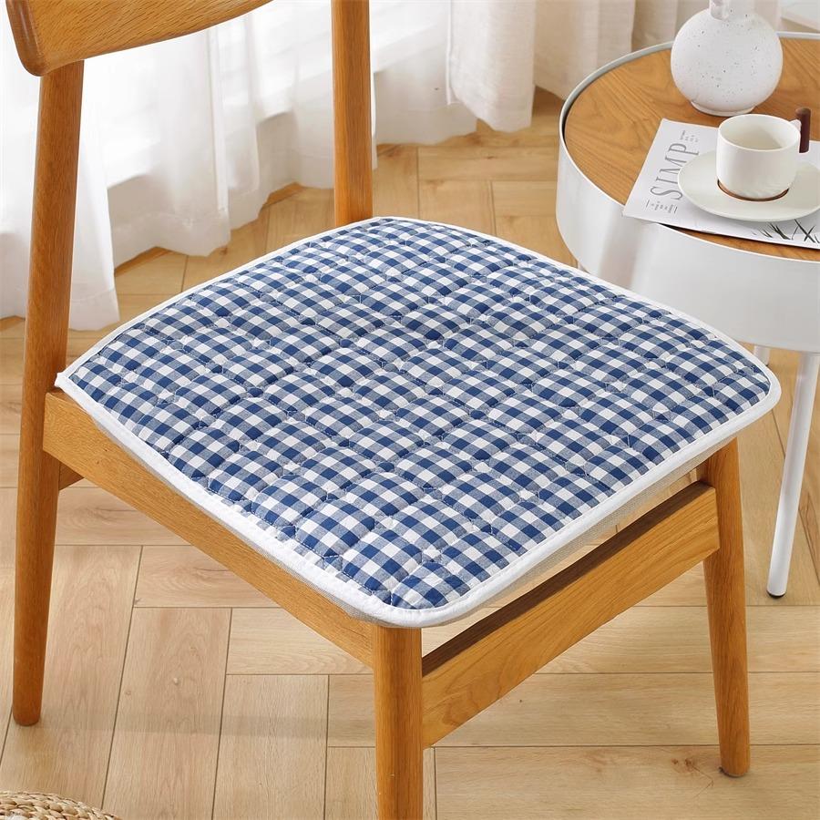 Cotton Chair Cushion Breathable Office Chair Pad Simple Dining Chair Cushion All Season Use
