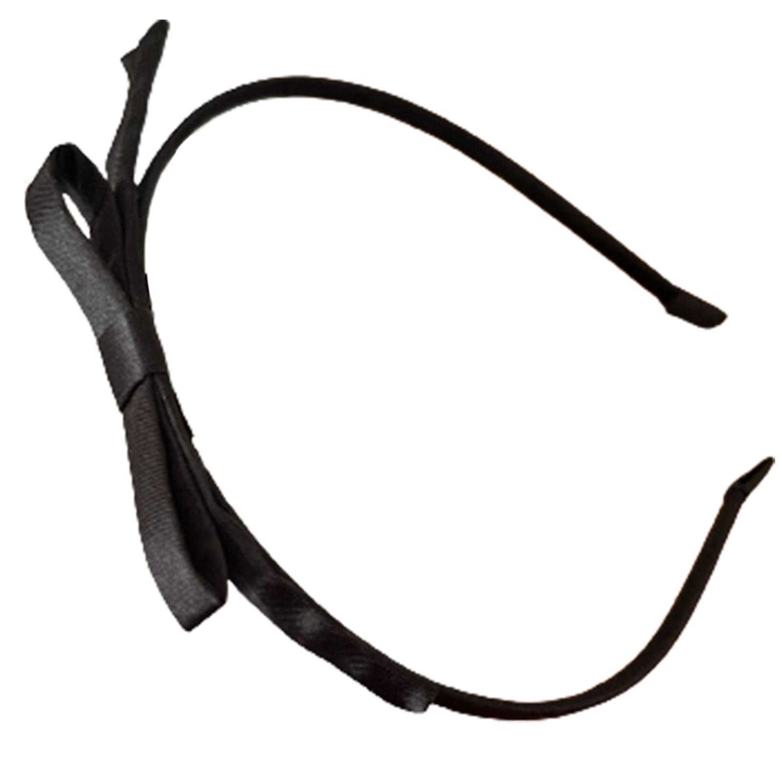

Sweet Ballet Ribbon Bowknot Headband Lazy Hairband for Women Girls Princess Girl Hair Hoop Elegant Hair Styling Tool чорний