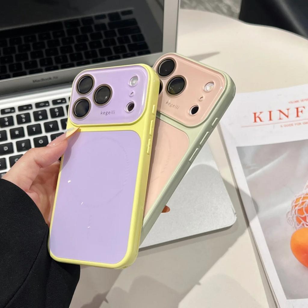 For Magsafe Magnetic AG Nano Frosted Glass For iPhone 17 16 15 14 13 Pro Max Magnetic Phone Case Wireless Charge Armor Cover