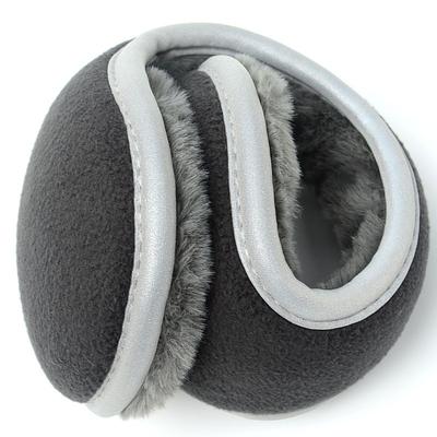 Ohrenwärmer für Damen und Herren, Unisex, faltbar, reflektierend, warme Winter-Ohrenschützer mit reflektierendem Band
