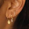 Dainty 14K Gold Plated Pearl Hoop Huggie Earring Set Chain Cartilage Earring Stack Trendy Hypoallergenic Long Drop Stud Earrings
